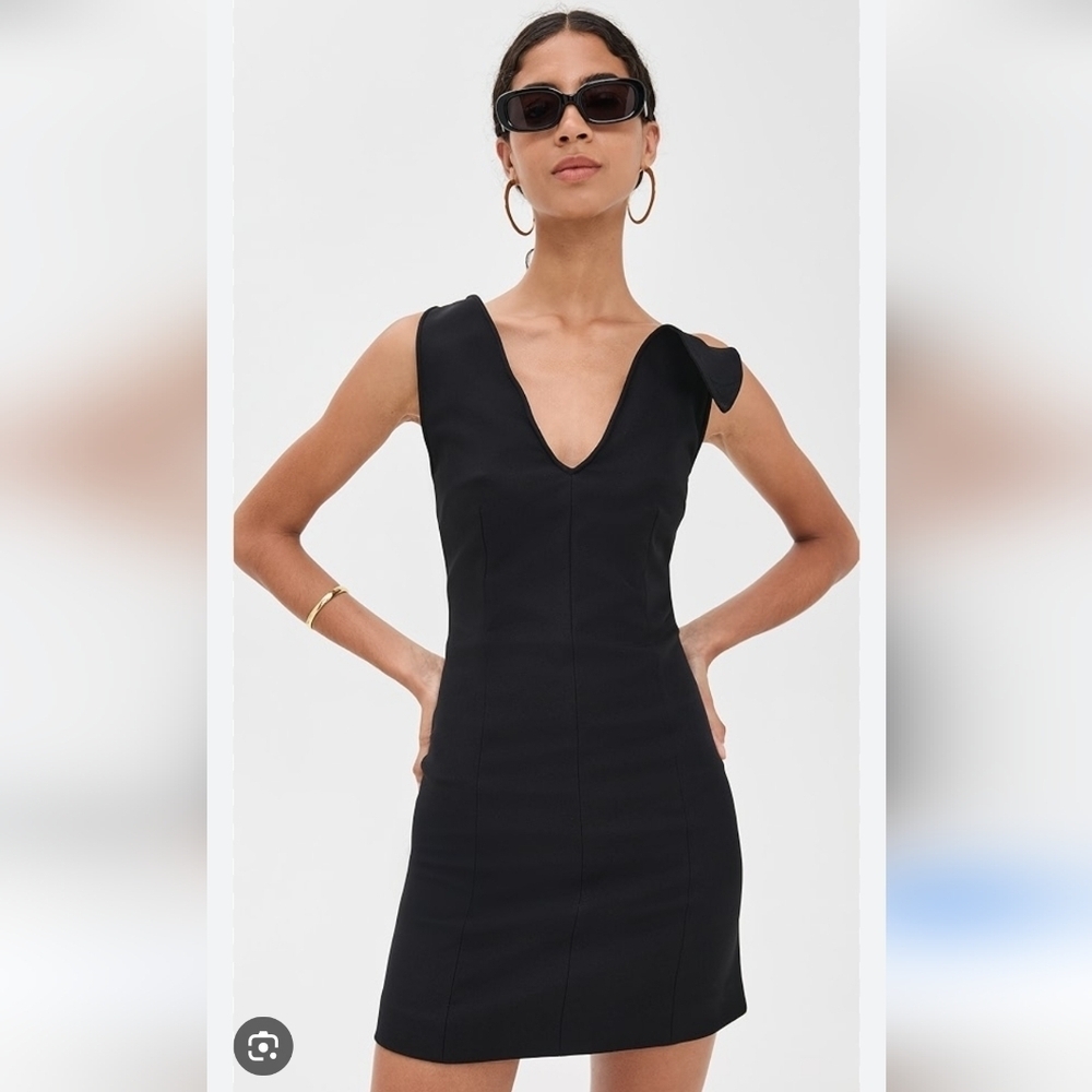 Women's Yaya & Co. V Neck Cross Back Black Sleeveless Dress - NWT